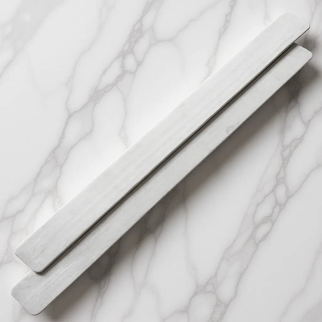 2 Pezzi Strisce in Ferro per Bacheca da Parete con Adesivo, Strisce Metalliche per Memo Board e Esposizione Foto, Design Moderno ed Elegante per Ufficio