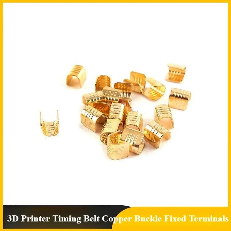 Accessori per stampanti 3D, terminale fisso con fibbia in rame per cinghia dentata, terminale per cinghia da 6 mm PER accessori cinghia dentata serie Ender3