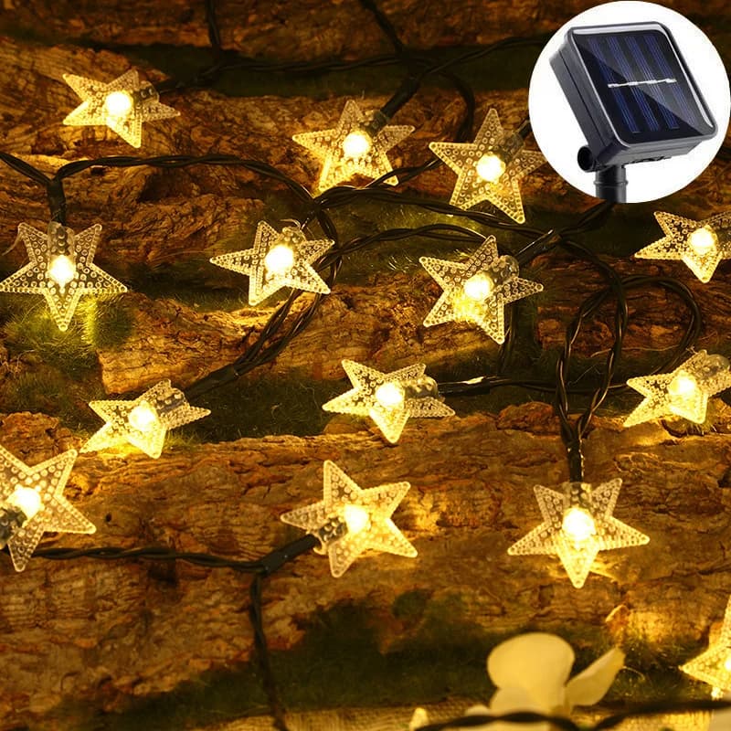 Lucine Stella Lampada solare 8 modalità Luci a stringa LED Giardino Decorazioni natalizie per matrimoni per esterni