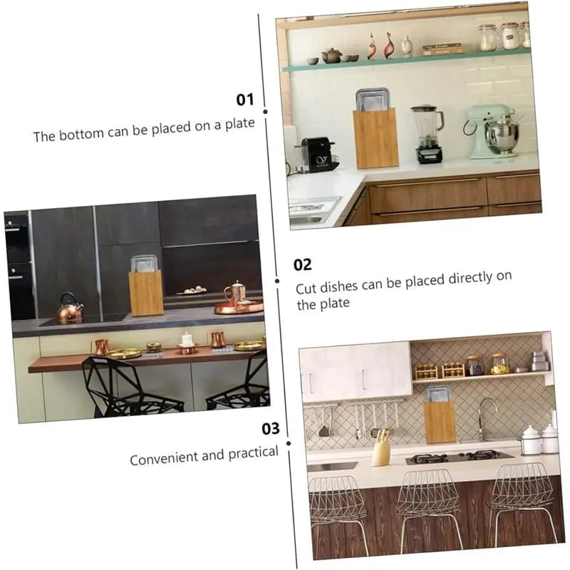 Wood Cutting Board With Drawer Tray For Household Kitchen Tools For Steak Preparation Vegetable Serving Tray