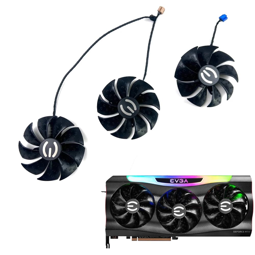 Ventola della scheda video 87mm PLA09215S12H per EVGA RTX 3060 3070 3080 3090 XC3 BLACK GAMING RTX 3080 Ti XC3 GAMING Ventola grafica di raffreddamento