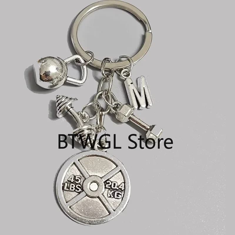 Balancing Kettlebell Sport Fitness Letters Creative Gifts for Gym Keychain for bodybuilding YSK-27
