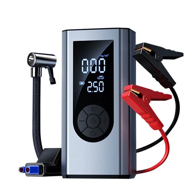 Multifunctional Electric Inflator Car Jump Starter Portable Power Source for Vehicle Emergency Power & Tyre Inflation