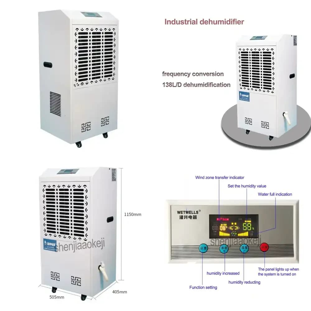 high power air dehumidifier MCH-7138B industrial warehouse, basement, workshop,engine room dehumidifier machine