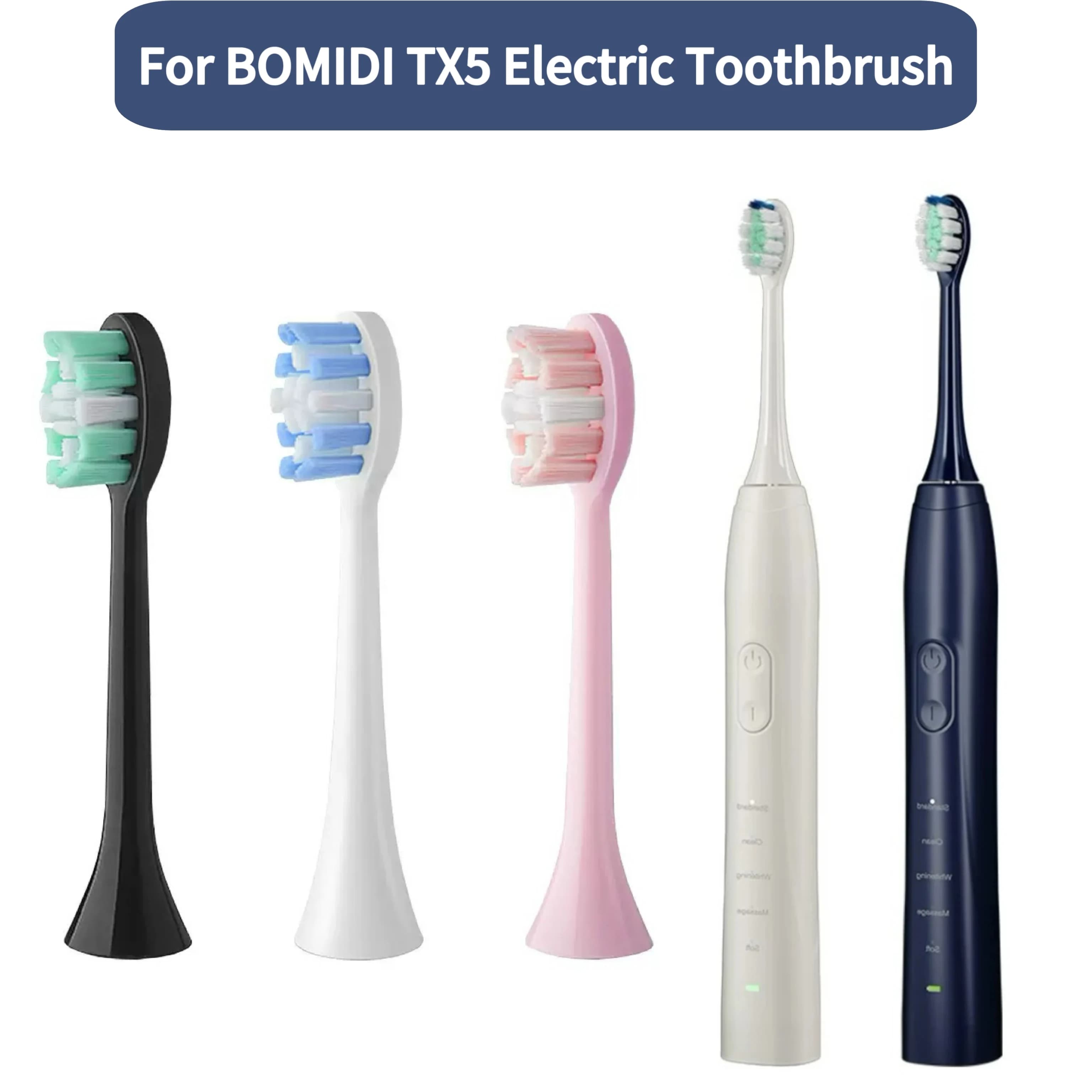 Replacement head for BOMIDI TX5 electric toothbrush