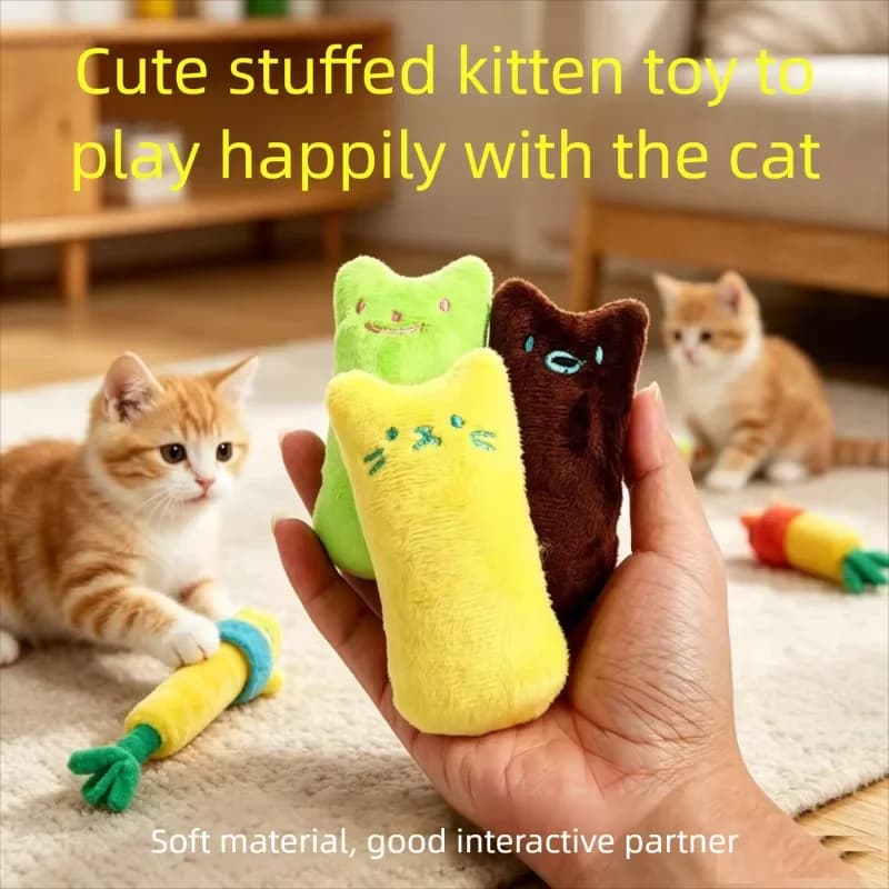 Cuscino Interattivo con Erba Gatta per Gatti, Giocattolo per Gatti con Erba Gatta, Giochi per Gatti, Articoli per Animali Domestici, Cuscino per la Pulizia dei Denti, Giocattolo Menta per Gatti MMWJ102