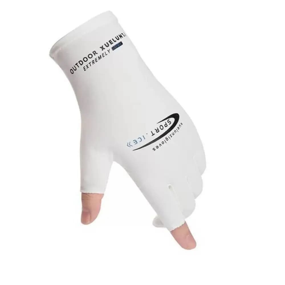 Thin Ice Silk Men Women Gloves High-elastic Sun Protection Fishing Gloves Breathable Comfortable Summer Cycling Gloves Camping