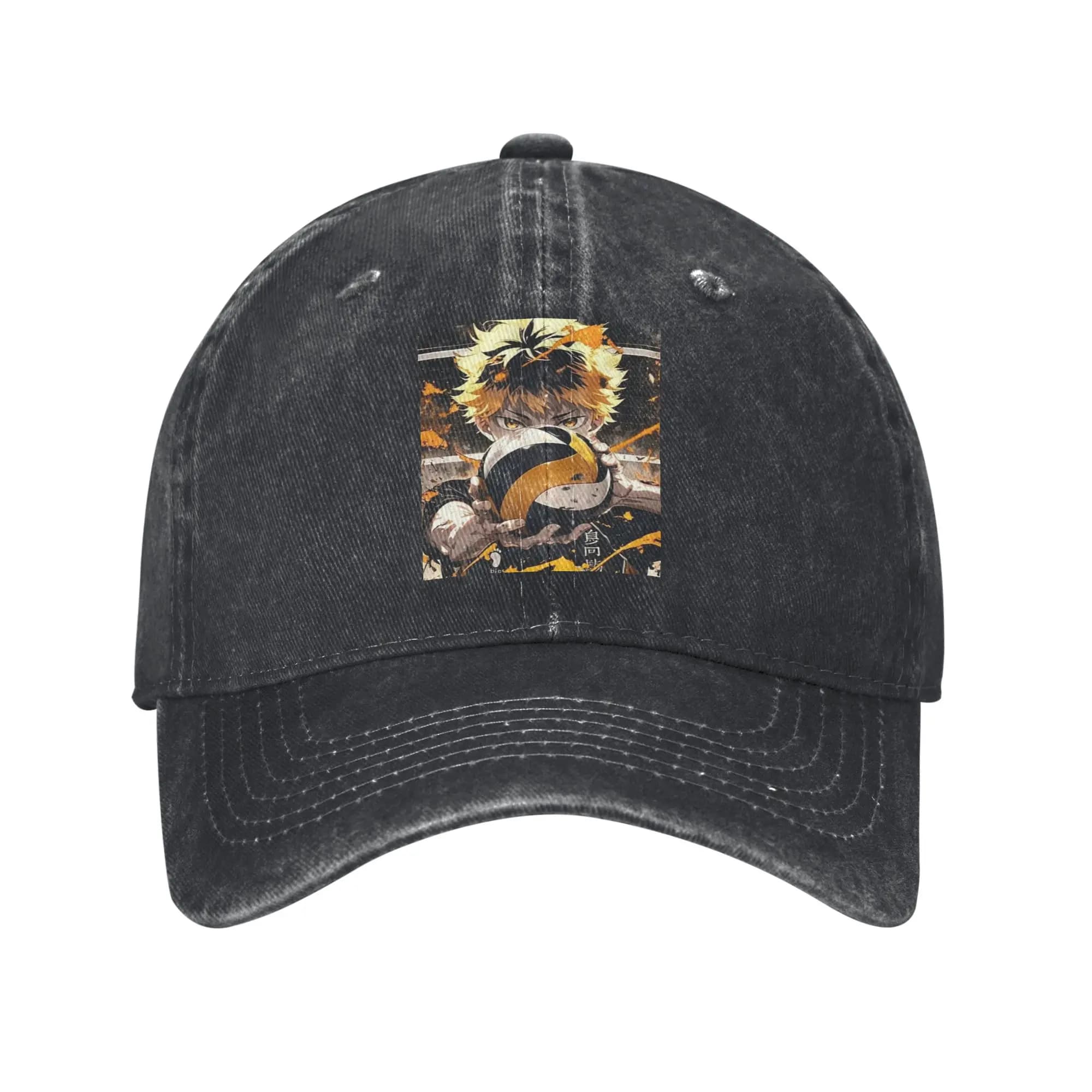 Hat in denim Haikyuu Anime Volleyball Team, adjustable casual baseball cap, unisex summer hat