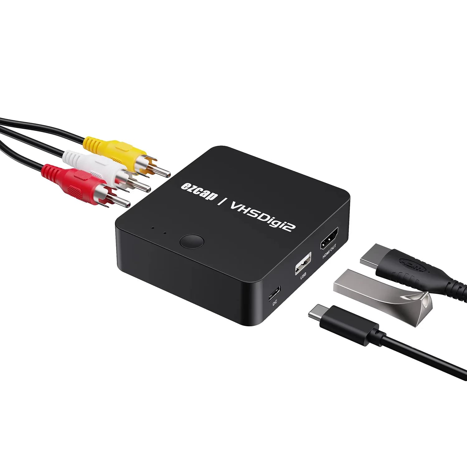 CVBS Scheda di acquisizione audio video AV Registrazione S-video su disco U Chiavetta USB per lettore RCA Hi8 di VHS VCR Videocamera Lettore DVD