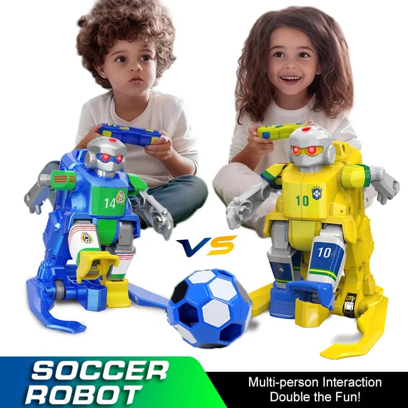 Robot da calcio con telecomando intelligente Il robot da gioco di calcio supporta l'interazione della squadra multigiocatore passare la palla Lob Shot Long Shot