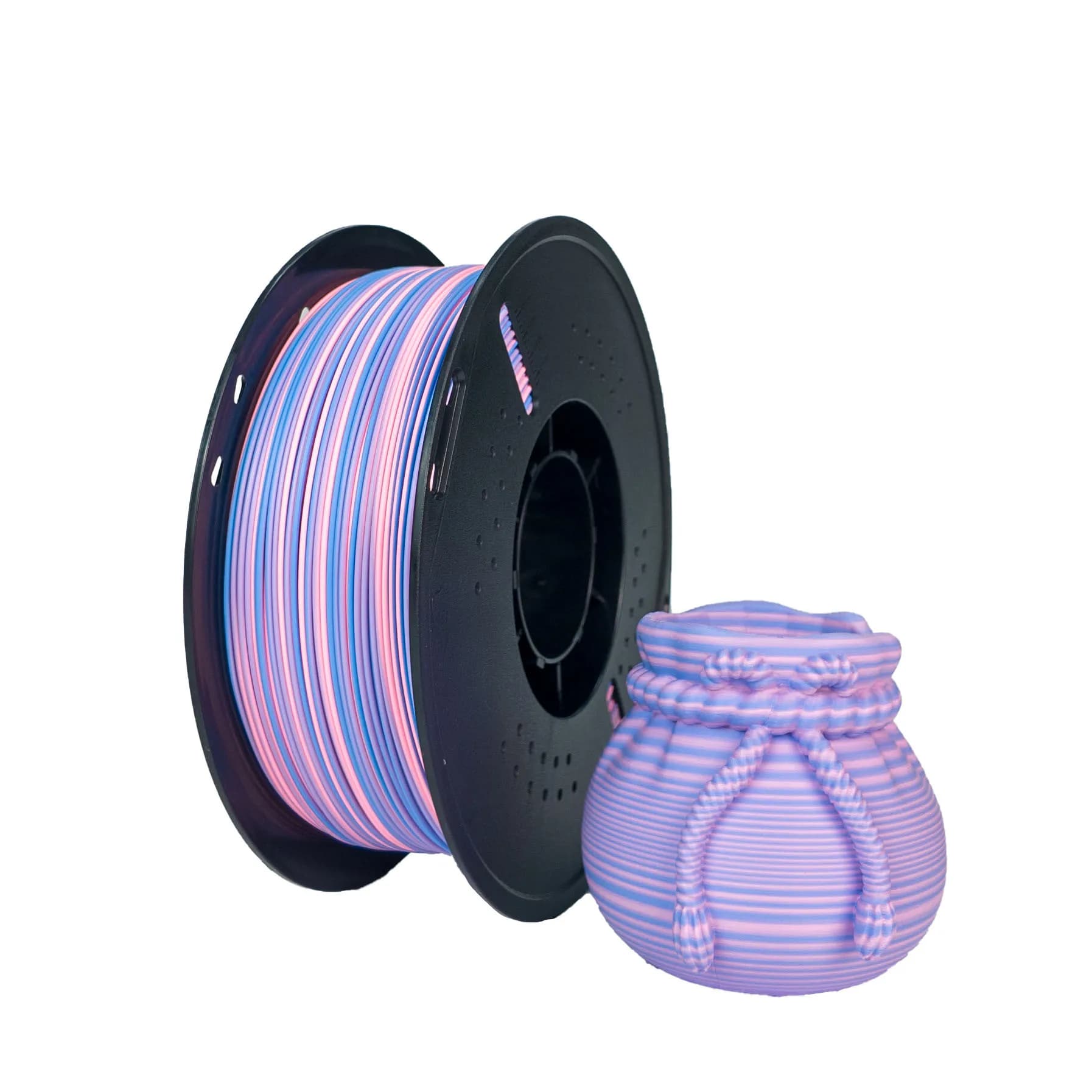 3D Printer Filament in silk PLA Opaco 1.75mm, 1KG, Color Candy Twist Material