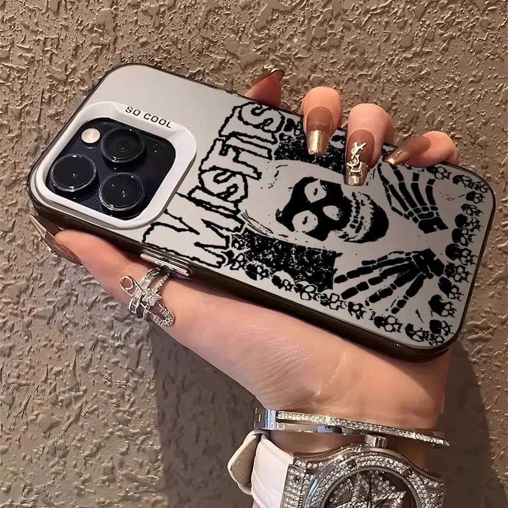Rock Band M-MisfitsS Phone Case For IPhone 17 16 15 14 13 12 11 Pro Max Air Matte Laser Aurora Shockproof Phone Case