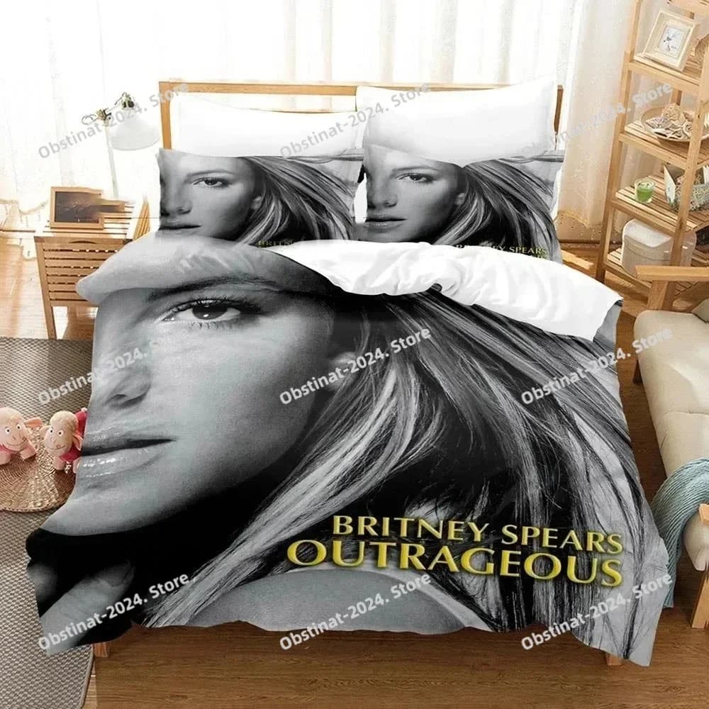 Set biancheria da letto Britney Spears con stampa 3D stampato con federa Copripiumino morbido singolo matrimoniale Queen Super King Size Bambini adulti