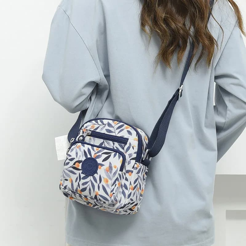 Fashion Oxford Cloth Crossbody Bag For Women Zipper Mobile Phone Shoulder Bag Lady Female Multifunction Handbag