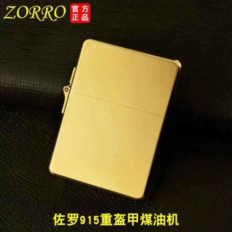 Zorro 915S Retro High End Impermeabile Heavy Duty Kerosine Accendino 3/5 Cerniera In Metallo Benzina Accendino Regalo da Uomo 2026
