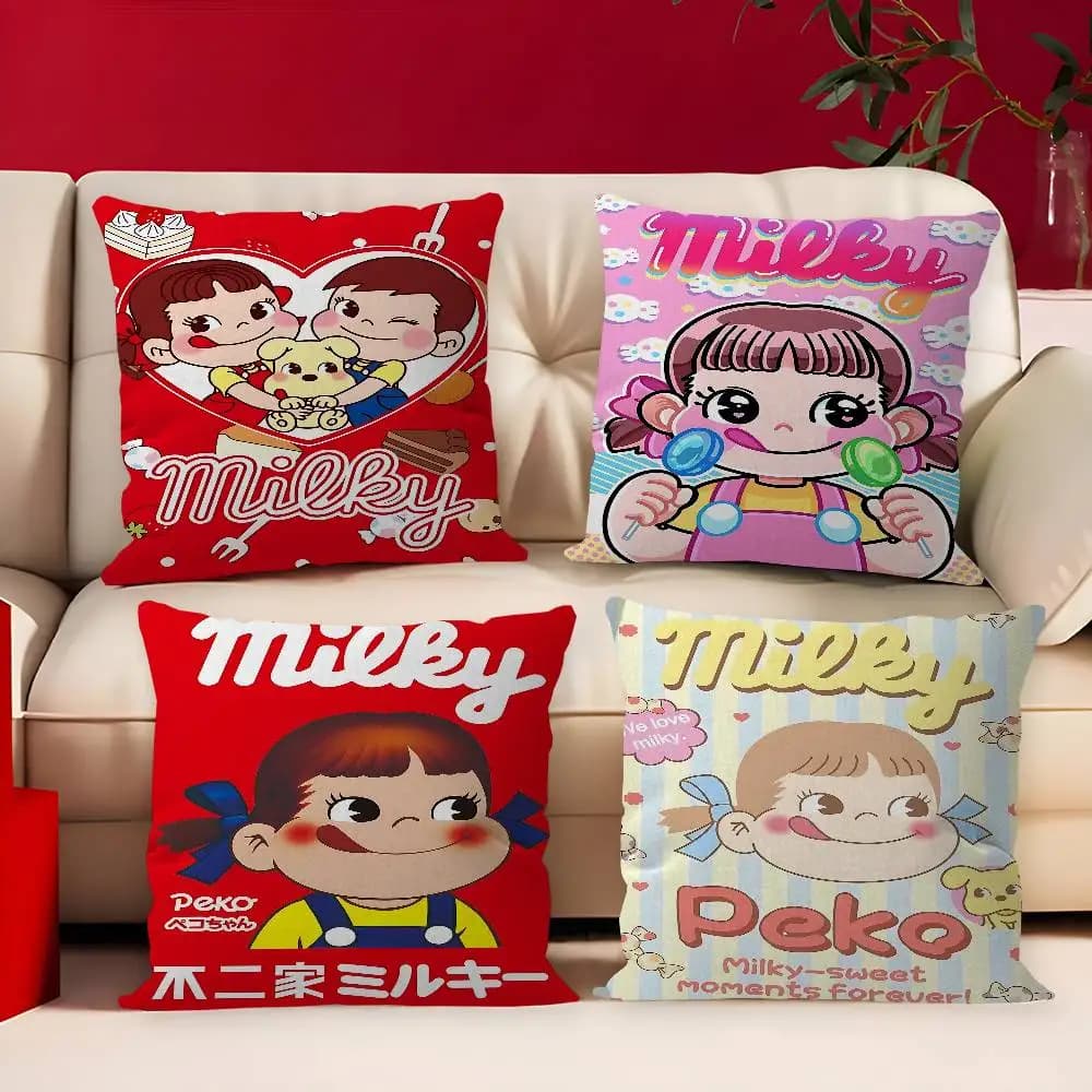M-mil-ky W-way P-peko-Chan Pillow Gift Home Office Decoration Pillow Bedroom Sofa Car Cushion CoverPillow Case