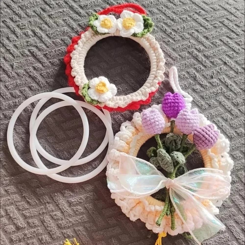 10PCS White Plastic Hoops Rings Smooth Surface Lightweight Dream Catcher Rings 6cm/8.5cm/10cm/12cm Round Shape Wreath Hoops