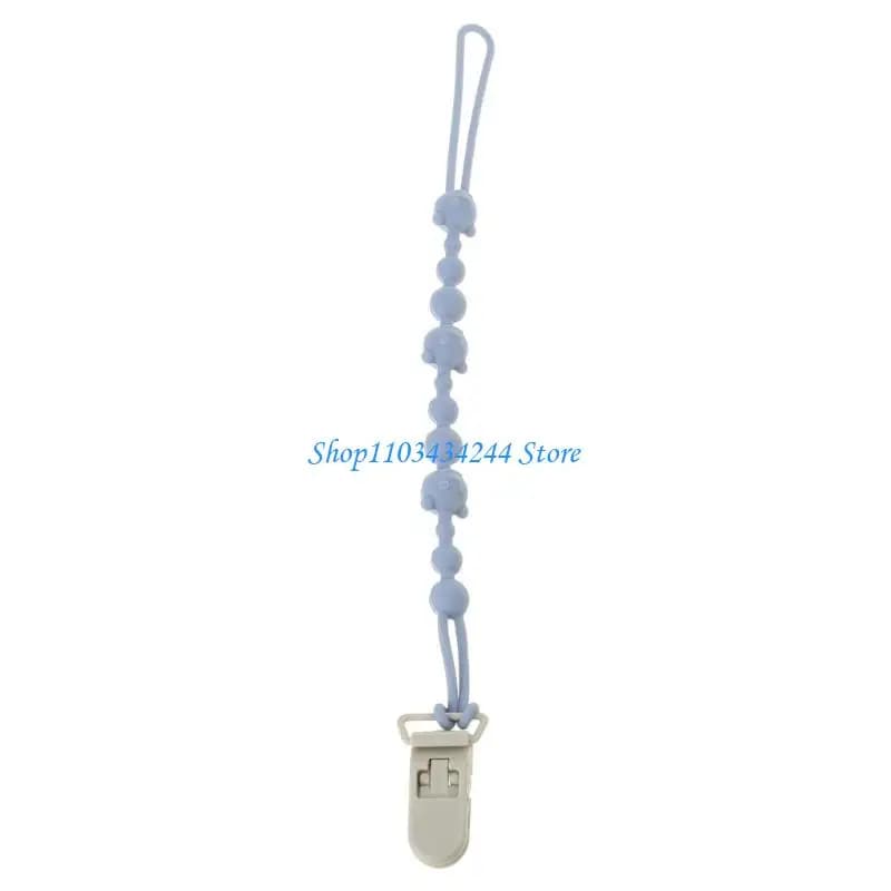 Catena per ciuccio per bambini Porta massaggiagengive per bambini Modello a orso Catena per ciuccio per bambini Clip per ciuccio