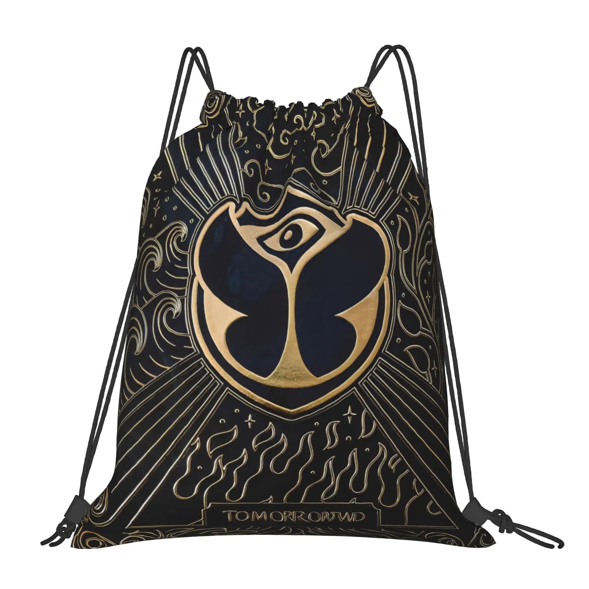 Tomorrowlands Drawstring Backpack Sports Gym Sackpack Water Resistant String Bags for Yoga
