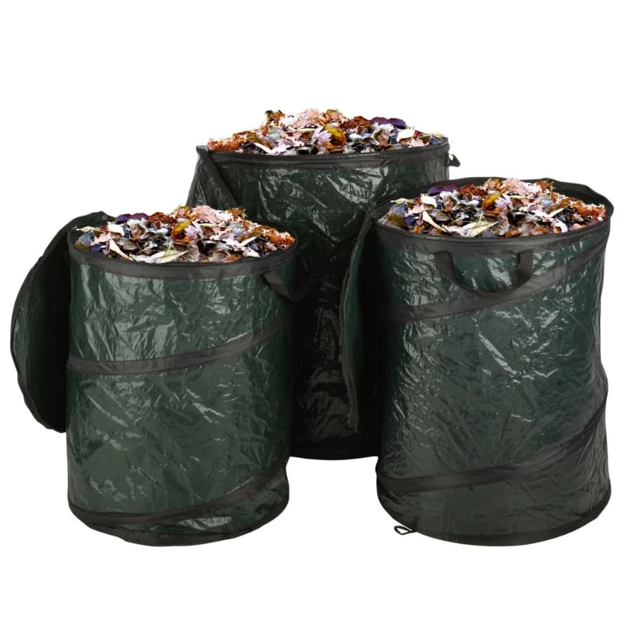 Cestino per rifiuti da campeggio pieghevole da esterno da 44-Gal/ 29.5-Gal/ 23.1-Gal, contenitore per rifiuti portatile e pieghevole, design leggero e impermeabile