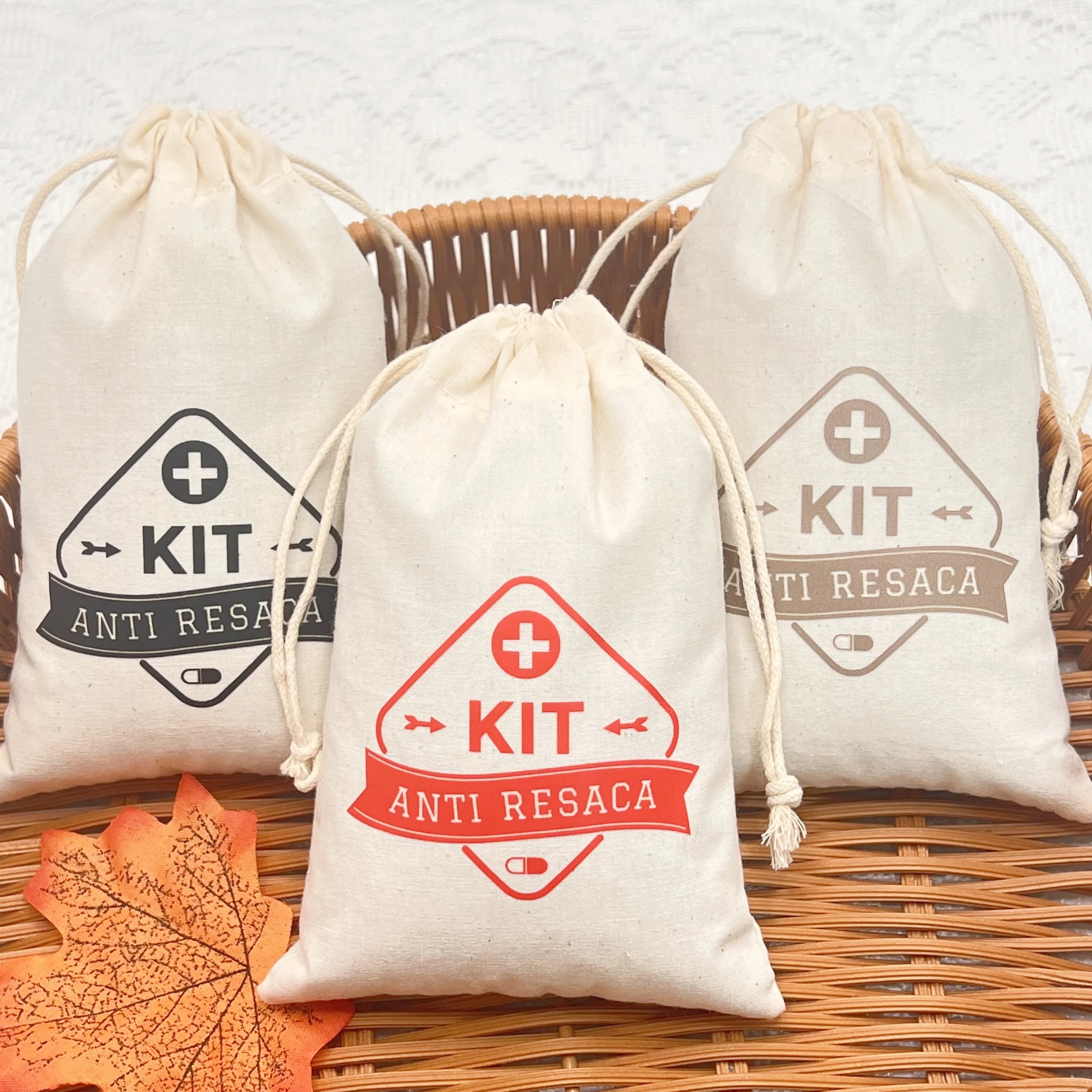 10 pcs/Lot Anti-Rhesaic Wedding Ceremony Kit Boda Party Gift Bags Storage Bags Cotton First Aid Kit Red Cross Bags Save Kit
