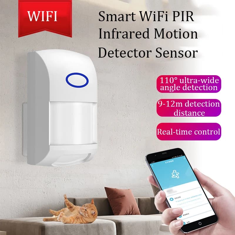 Smart Tuya PIR Motion Sensor WIFI Infrared Detector Human Body Sensor Alarm APP Control Wireless Home Security System
