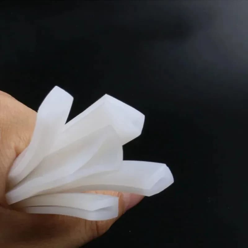 Guarnizione in gomma siliconica a U da 1/2/3/5 metri, striscia sigillante per bordi, protezione per vetri, resistente alle alte temperature