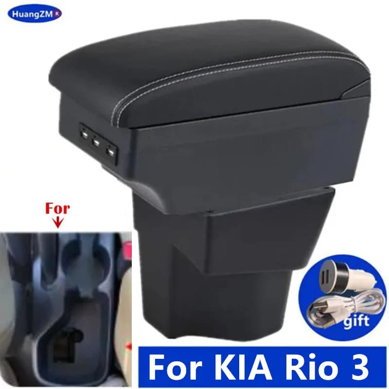Per KIA Rio 3 scatola bracciolo KIA K2 X-line Rio 3 2011 2012 2013 2014 2015 2016 bracciolo auto scatola di immagazzinaggio accessori interni auto