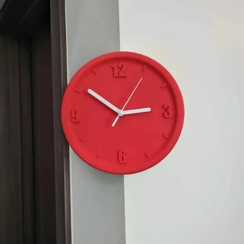 Orologio da Parete Silenzioso Ins 8 Pollici Senza Ticchettio, Orologio da Parete Angolare Senza Foratura, Decorazione Murale per Camera da Letto, Tecnologia di Lusso, Arte, Decorazione per la Casa