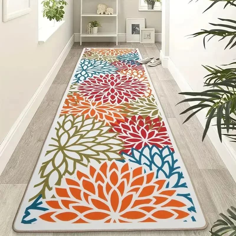 VIKAMA Non-slip Mat - Waterproof and Oil-resistant Kitchen Mat - Washable Entry Door Mat - Home Decoration