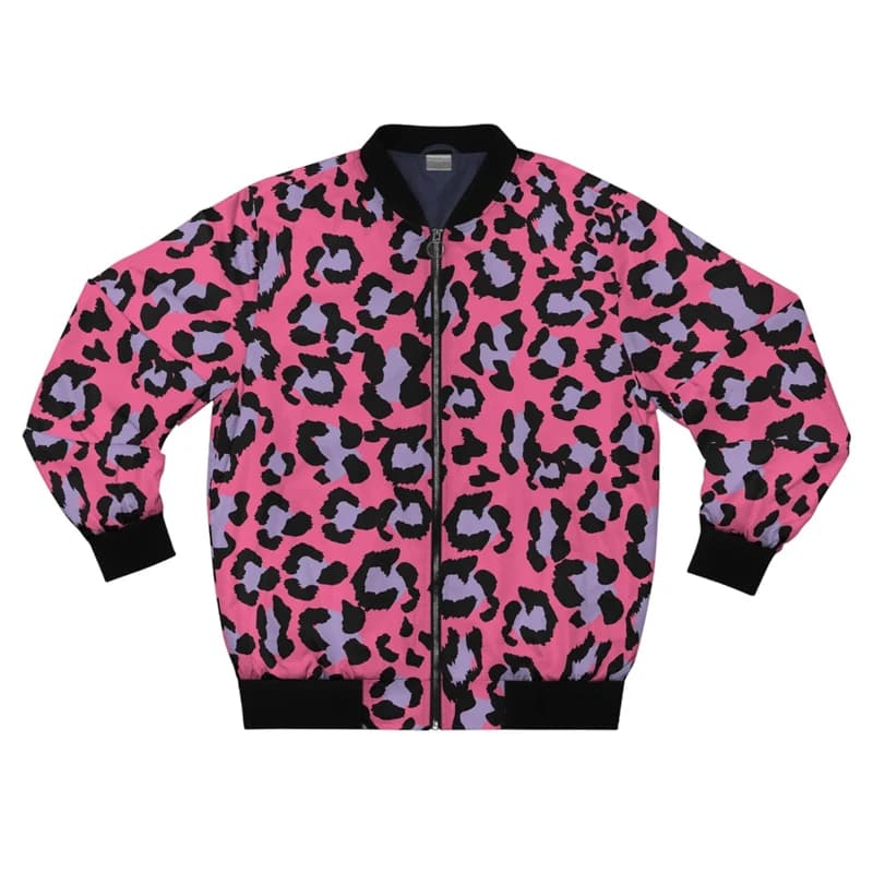 Various Leopard Prints Jacket Men's Clothing 3D Printing Animal Cosplay Jackets Hip Hop Streetwear Fashion Trend Bomber Jacket