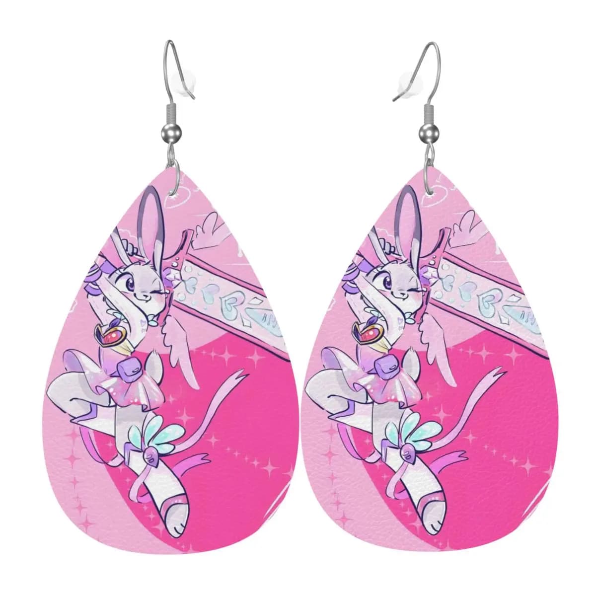 Orecchini Pendenti in Pelle Personalizzati Zootopia per Donne, Gioielli Accessori con Cartoni Animati Carini