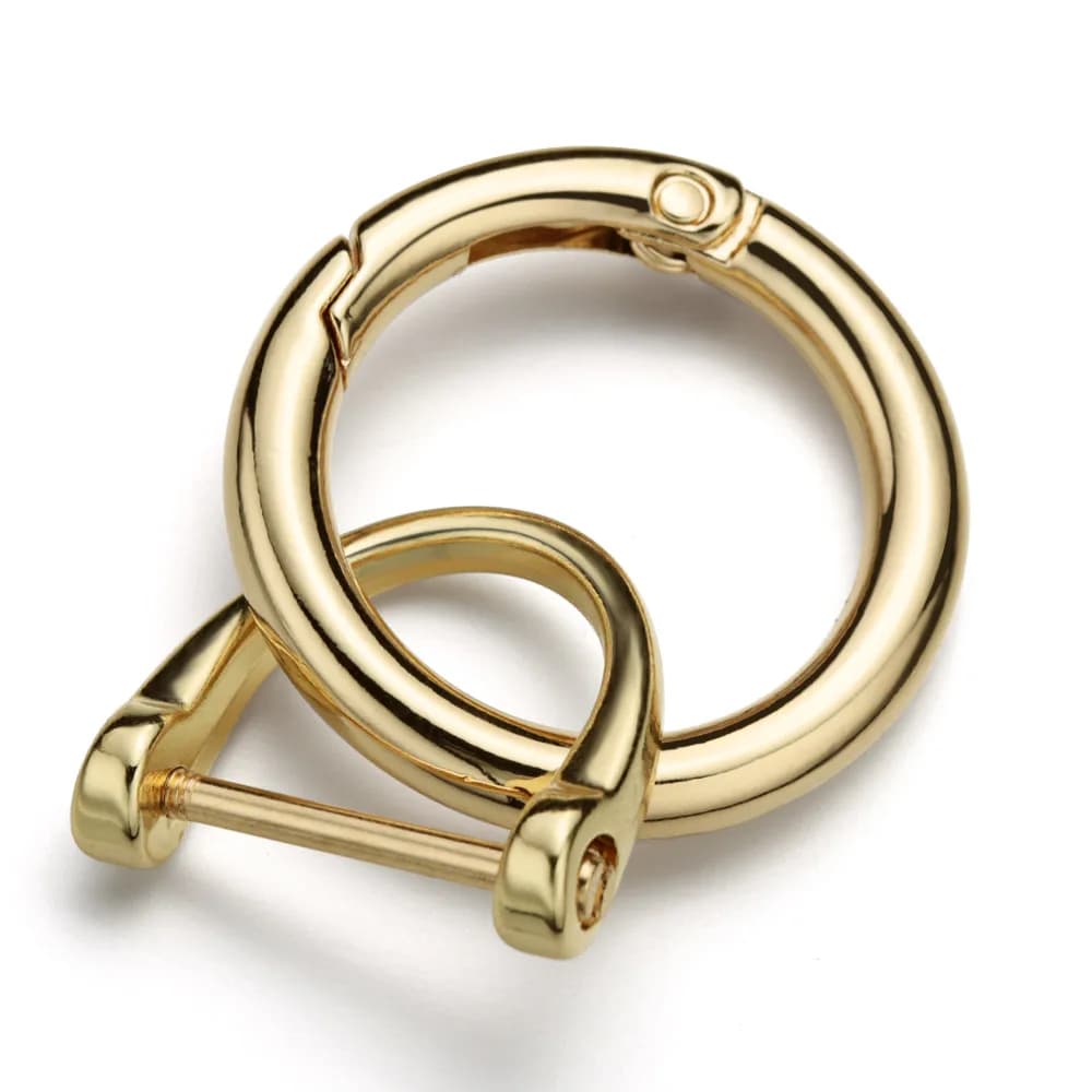 Spring Gate O Ring portachiavi portachiavi per auto borsa apribile cinturino per cintura fibbia catena per cani a forma di D portachiavi a ferro di cavallo accessori ZH01