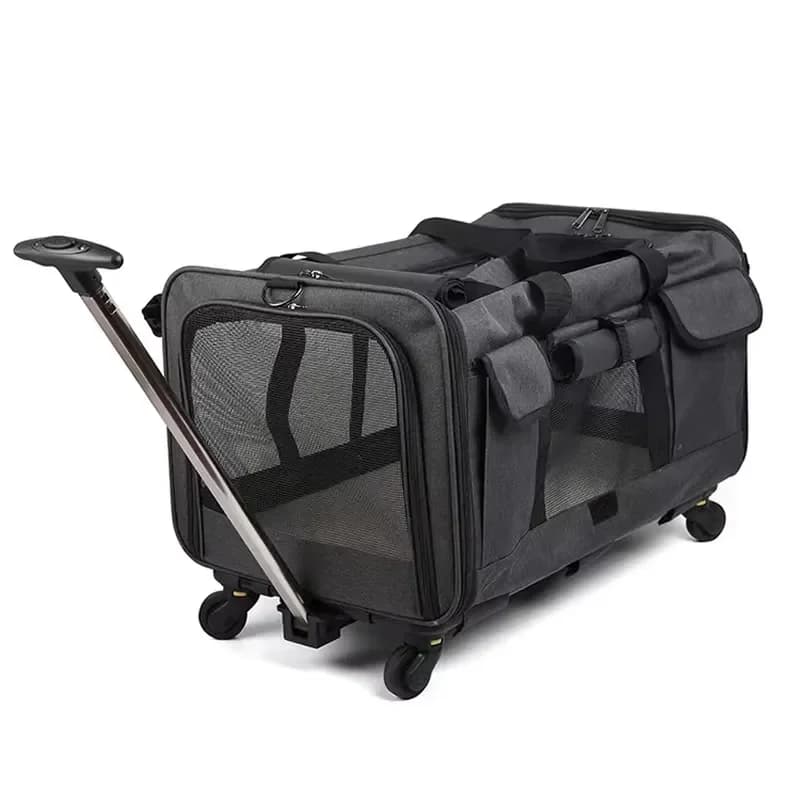 for Airline Approved Soft Sided Pet Carrier for Medium Cats and Puppy Dog Breathable Removable Trolley Bag Travel Carriers