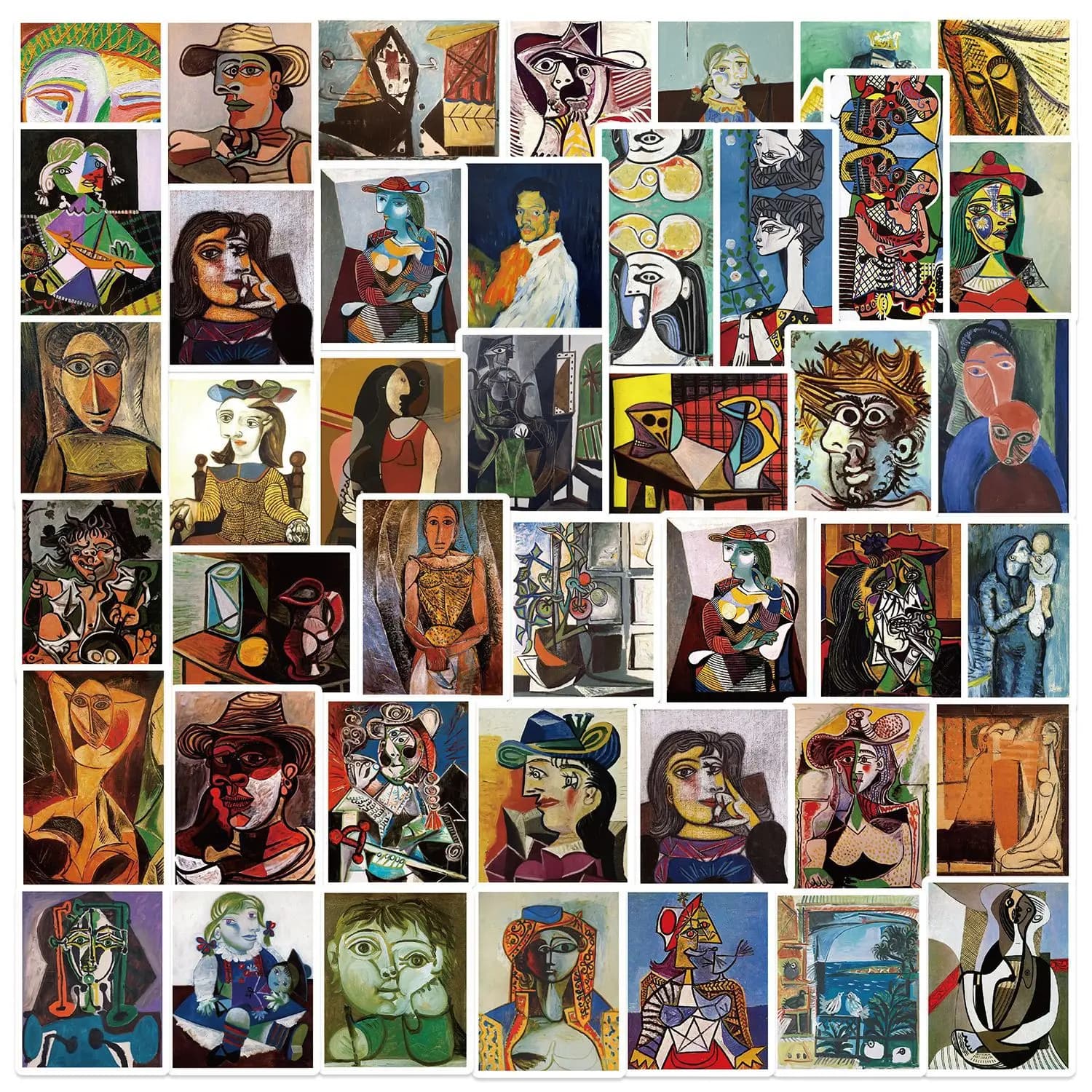 10/50 pezzi Picasso pittura a olio arte estetica adesivi telefono chitarra laptop notebook valigia adesivo graffiti impermeabile giocattolo per bambini