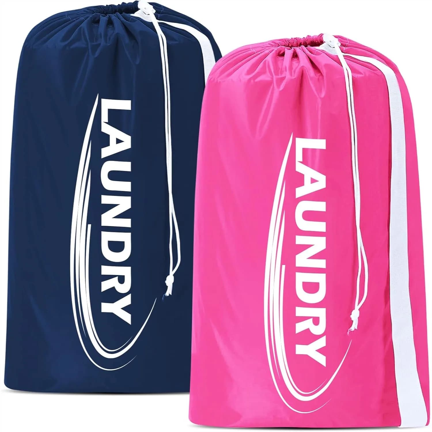 Borsa per Bucato XL con Tracolla, Resistente, in Tessuto Ripstop, Chiusura con Cordoncino, Contiene 3-4 Carichi, Ideale per Viaggi