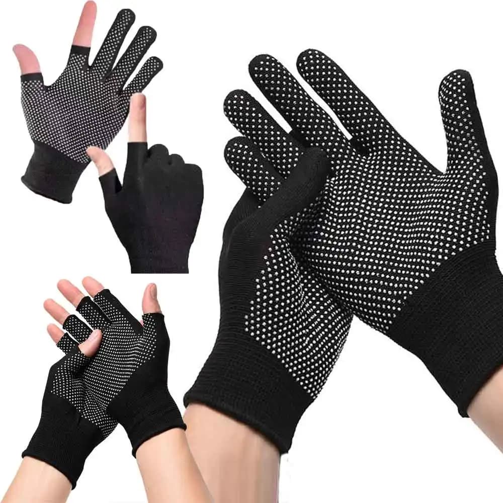 10 Pairs Breathable High Elastic Anti-Slip Work Gloves, Lightweight for Men Women Cycling Fishing, Flexible & Sweat-Absorbing