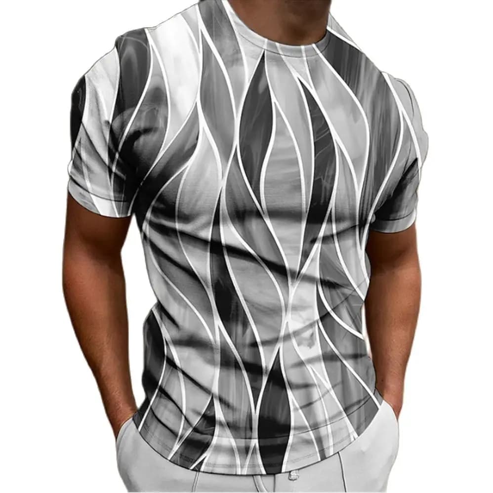 Men's Fashionable T-shirts Short Sleeved T-shirts with 3D Printing Summer T-shirt Punk Street o-neck shirt oversize men's clothing Hot