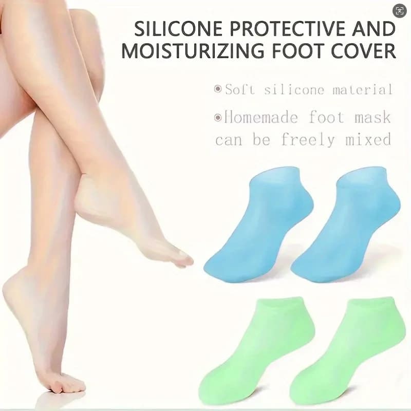 A set of moisturizing socks designed for dry, chapped heels and rough skin, suitable for both men and women. These foot sock
