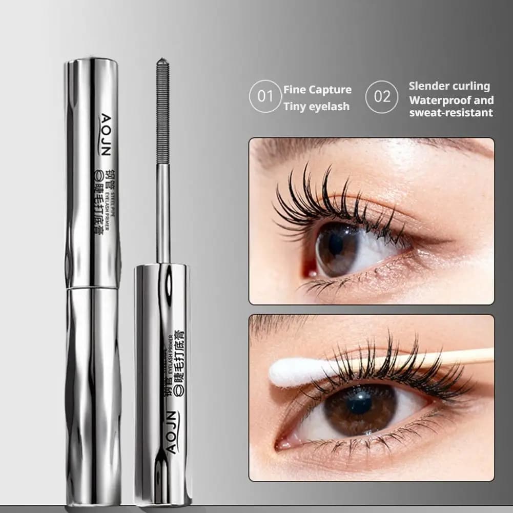 Steel Pipe Mascara Waterproof Silk Fiber Primer Black Long Eyelash Length 24 Hour Extensions Curling Eyelash E2S9