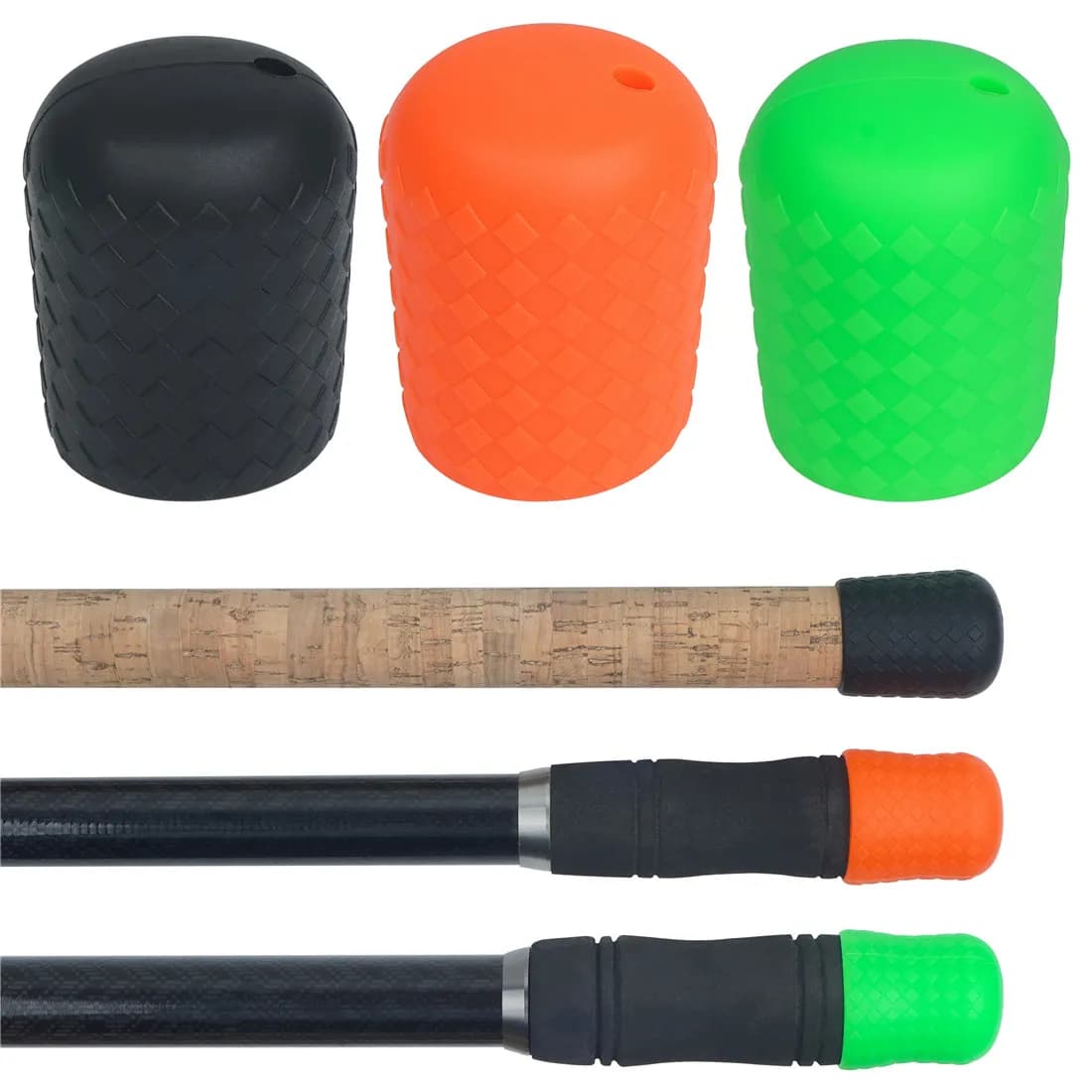 3 pezzi canna da pesca cuscino per canna da pesca copertura protettiva maniche custodia protettiva per canna da pesca tappo porta canna da pesca attrezzatura da pesca