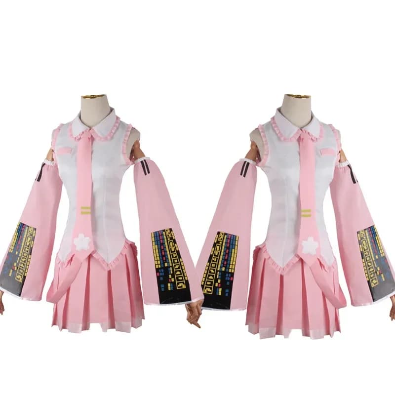 2026 Pink Cosplay Costume Performance Suit Cos Suit Hatsune Regular C Suit Wig Cosplay Girls Spring Sakura Cherry