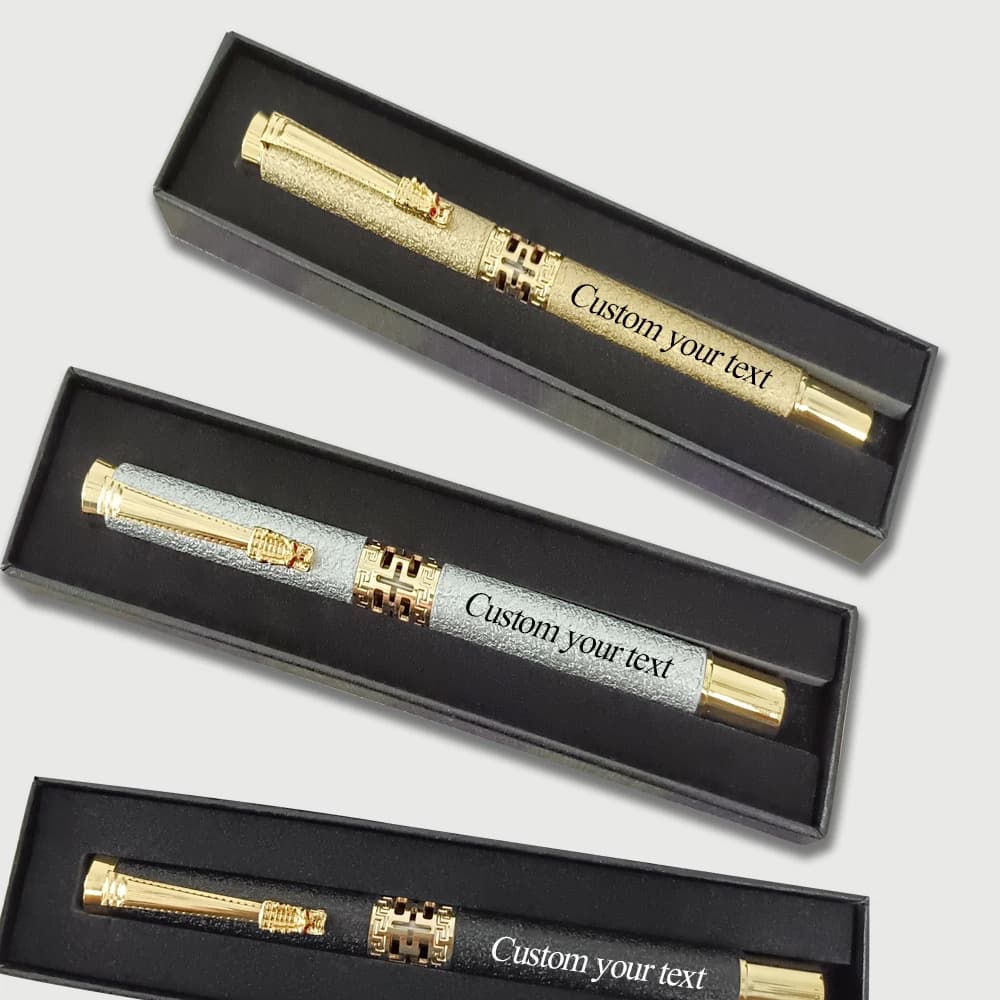 Scatola Regalo Personalizzata per Penne Gel, Forniture Scolastiche, Accessori per Ufficio, Penna a Sfera di Lusso per Insegnanti