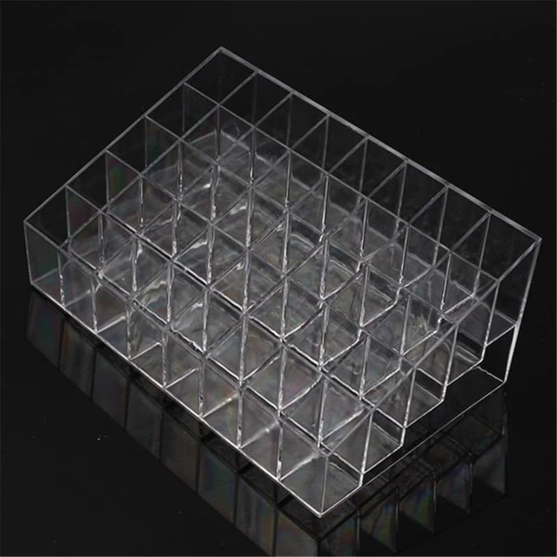 9/24/36/40 Griglia Rossetto Trucco Acrilico Organizzatore Scatola di Immagazzinaggio Rossetto Smalto per Unghie Display Stand Holder Cosmetic Organizer Box