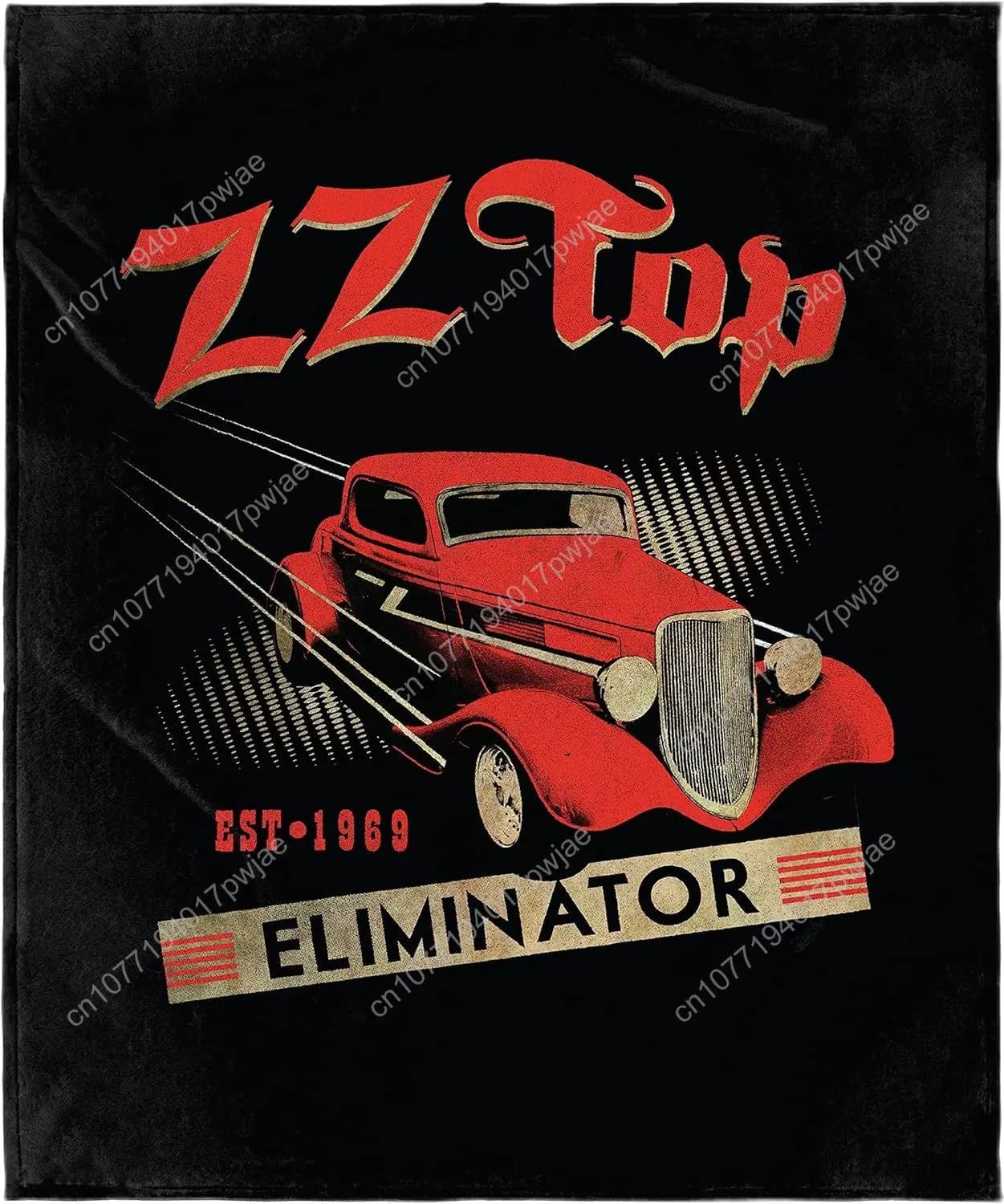 INTIMO ZZ Top Blanket Eliminator EST 1969 Rock and Roll Music Band Coperta in pile super morbida Coperte personalizzate