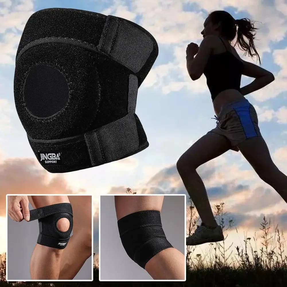 Supporto Regolabile per Ginocchio, Protezione per Artrite e Rotula, Accessorio per Allenamento e Sport