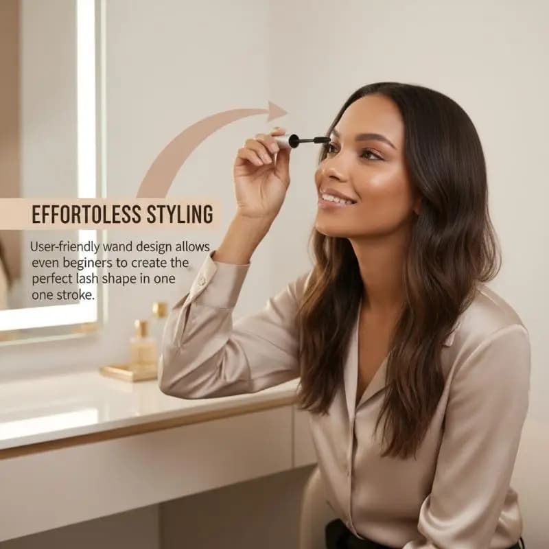 Long-Term Waterproof Eyelash Primer, Crazy Eyelash Mascara, Sottili e Incurvate, Allunga e Dona Volume, Daily Beauty Makeup
