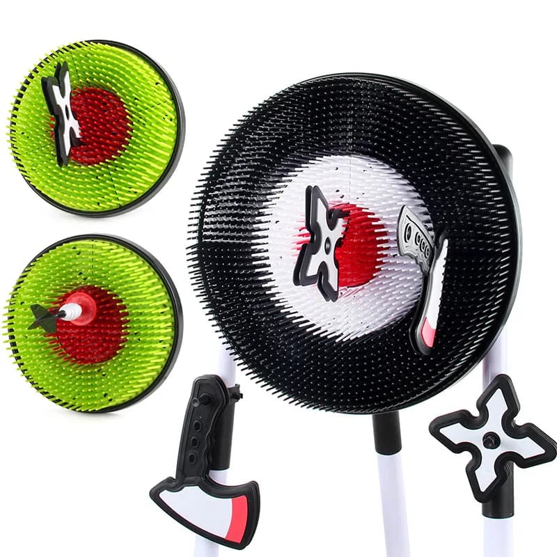 Set di Giocattoli Interattivi Genitore-Figlio con Asce Morbide e Bersagli, Gioco di Lancio per Interni ed Esterni, Regalo per Feste in Famiglia