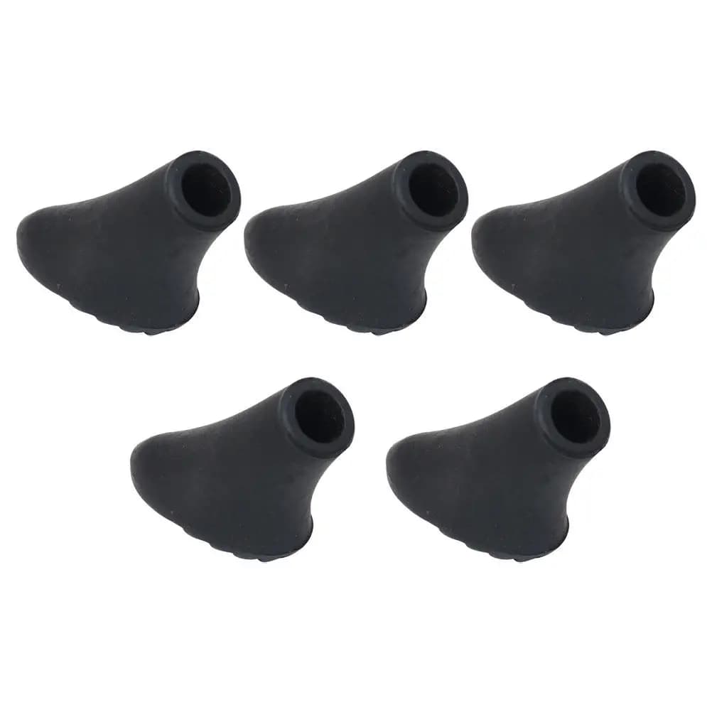 5Pcs Trekking Pole Accessories Replacement Rubber Tips Thickened Pole Tip Protectors Hiking Walking Stick Head Protectors