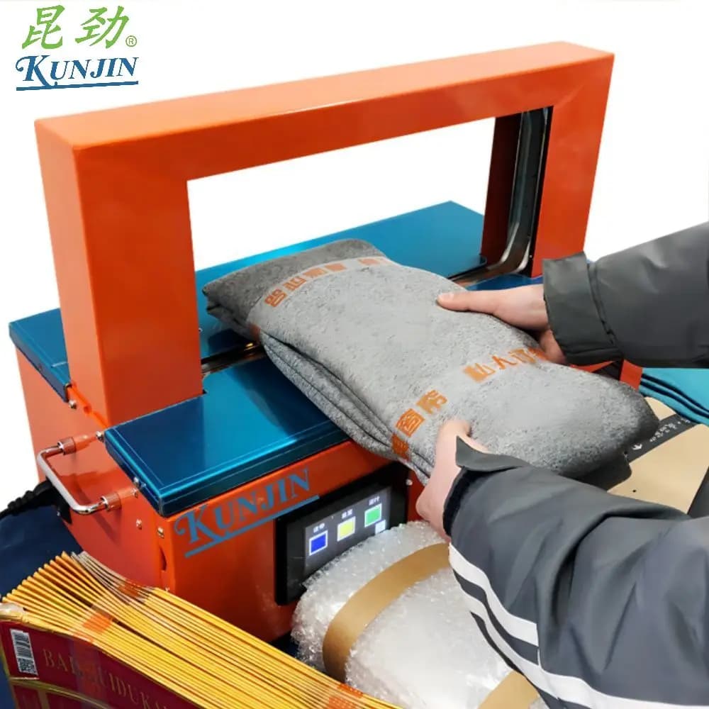 KUNJIN HT2043/3043 Machine for packing boxes/kitchen bags Laundry plastic/industrial automatic strapping machine